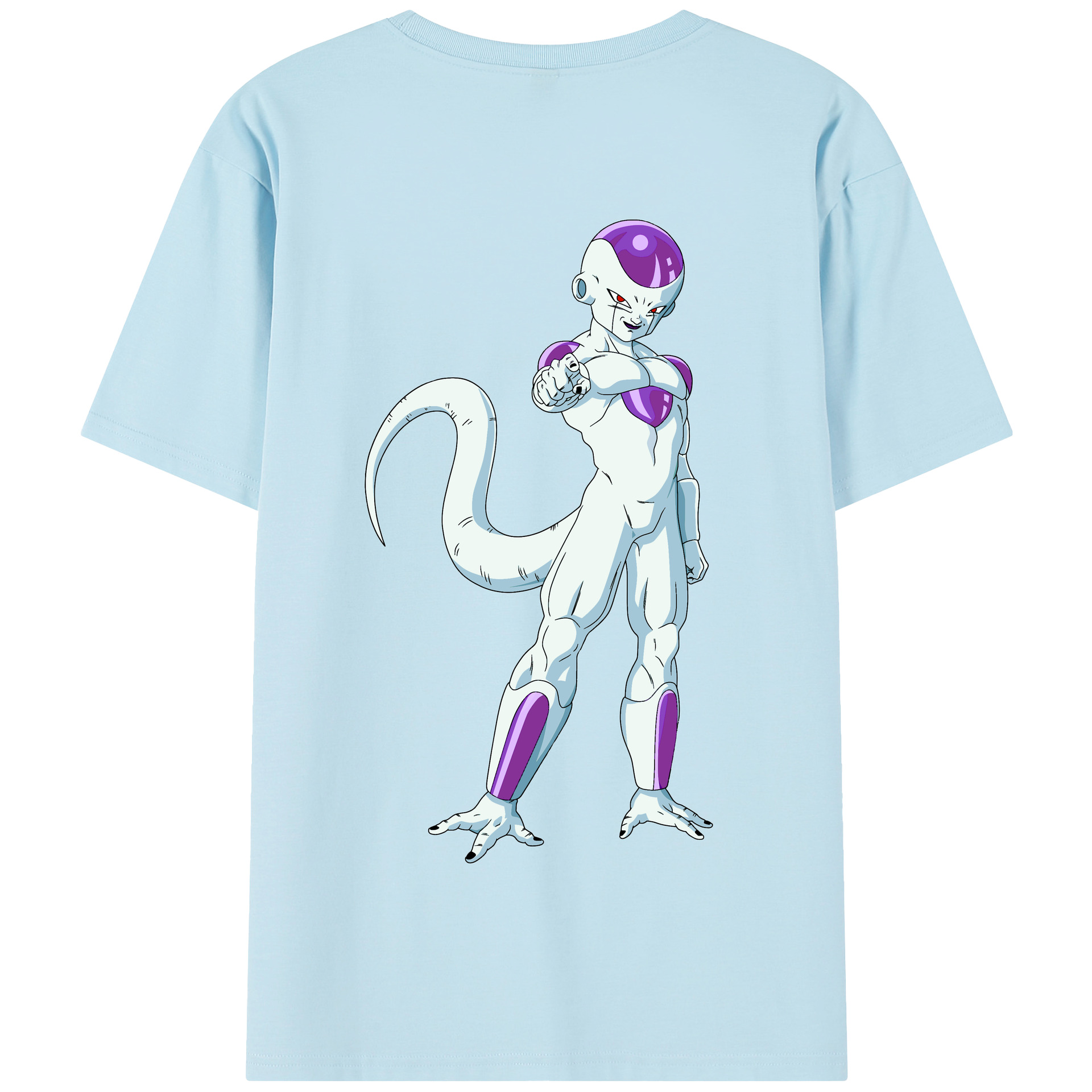（画像用） ドラゴンボール フリーザ DRAGON BALL Frieza 綿100％半袖Tシャツ（背面プリント）